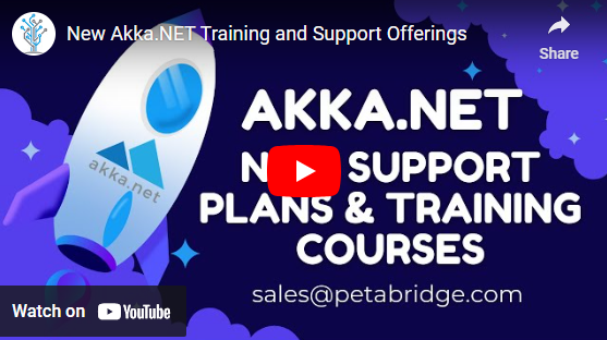 Watch "New Akka.NET Training and Support Offerings" by @Petabridge on YouTube